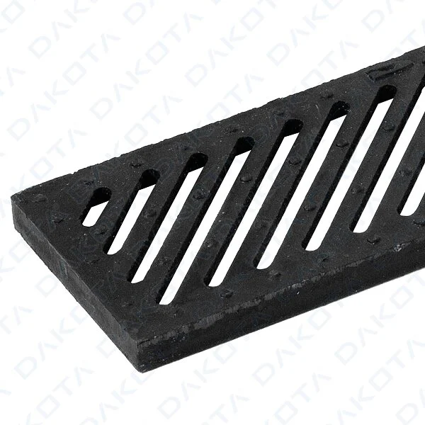 [POZ90-1351HC] CAST IRON ANTI-HEEL GRATING 130 -C250 with TTAURUS CHANNEL 130 x 75- 1 meter Long