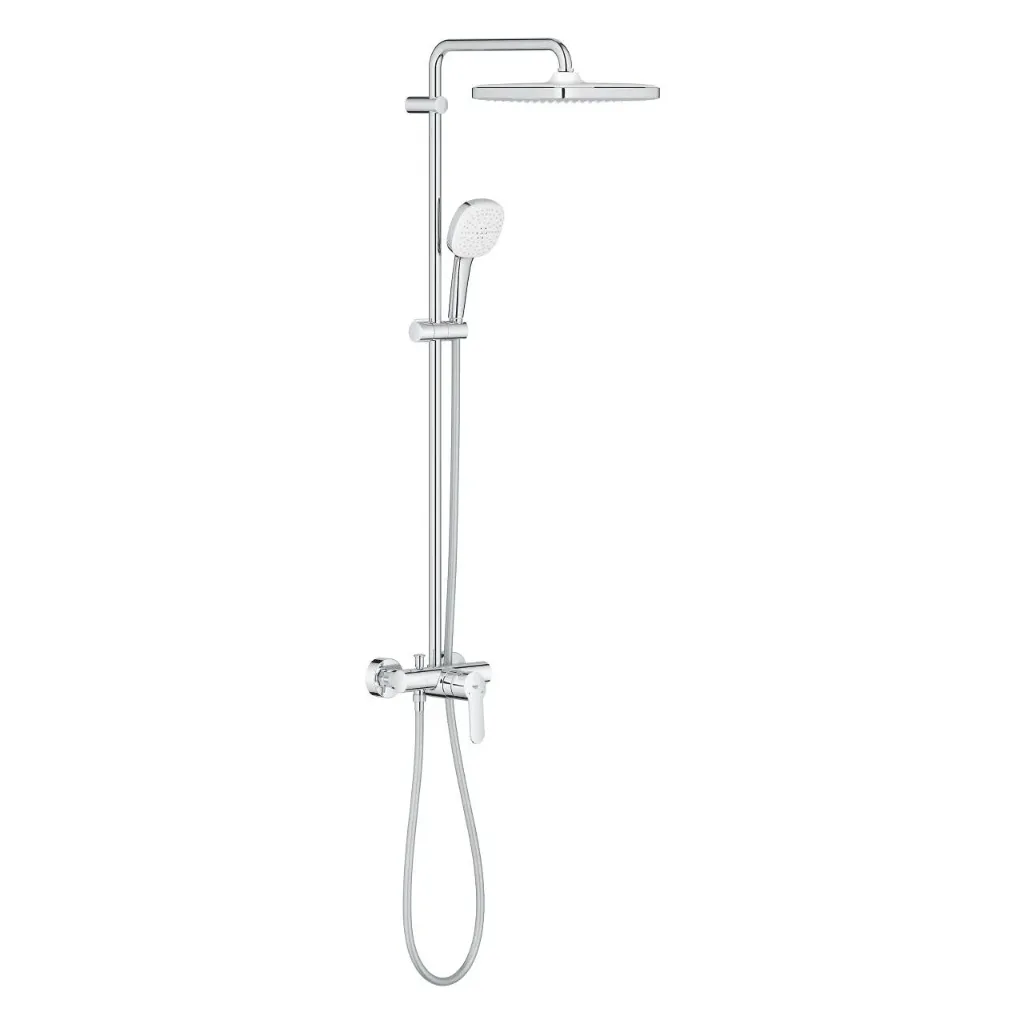 [26692001] Tempesta System 250 Cube Shower system with single lever mixer for wall mounting