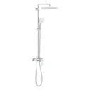 Tempesta System 250 Cube Shower system with single lever mixer for wall mounting