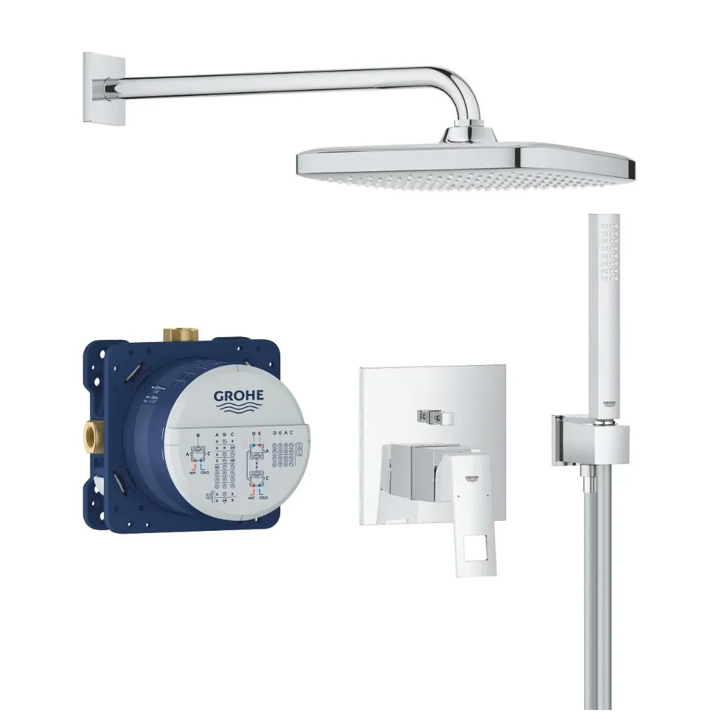 [25289000] Eurocube Concealed shower system with Tempesta 250 Cube-25289000