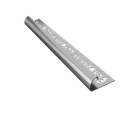 Quarter circle profiles (round profiles) Tile Edge Profile, Stainless Steel, Brushed Finish, 10mm Height,2.5 LM Long