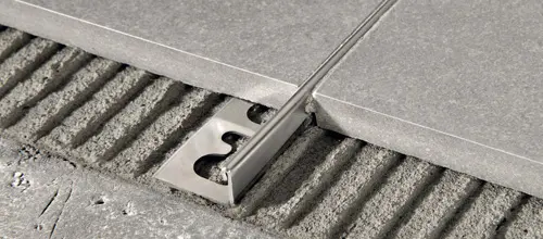 [PTACS 10] 3mm Thick L-Shaped  Floor Transition / Tile Edge Trim-Stainless Steel-Brush Finish-10mm Height.