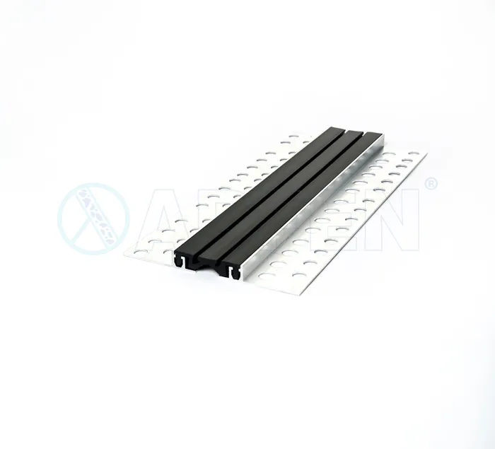 [AR105-050] Aluminum Expansion Joint with  Rubber insert Floor to Floor  Rubber Color : Black Country of origin : Turkey